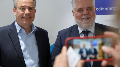 Im Gespräch auf der Pressekonferenz 